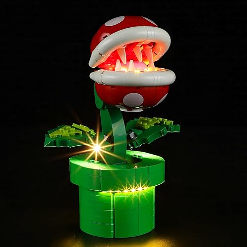 YEABRICKS Luz LED para Lego-71426 Super Mario Piranha Plant Building Blocks Model (Lego Set no incluido)