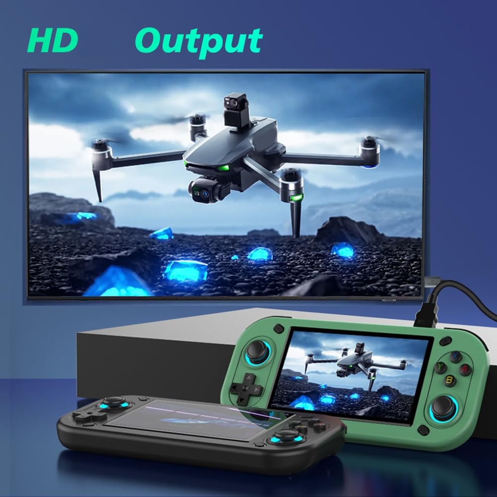 R43S retro ręczna konsola do gier wideo ekran 4,3 - kompatybilny przenośny kieszonkowy odtwarzacz wideo 64 GB gry A