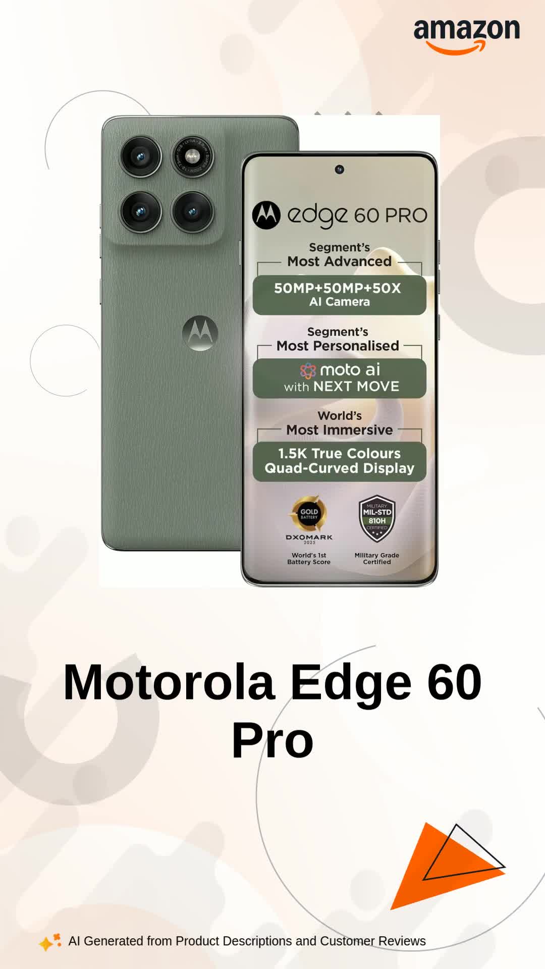 Motorola Edge 60 Pro Pantone Shadow Smartphone