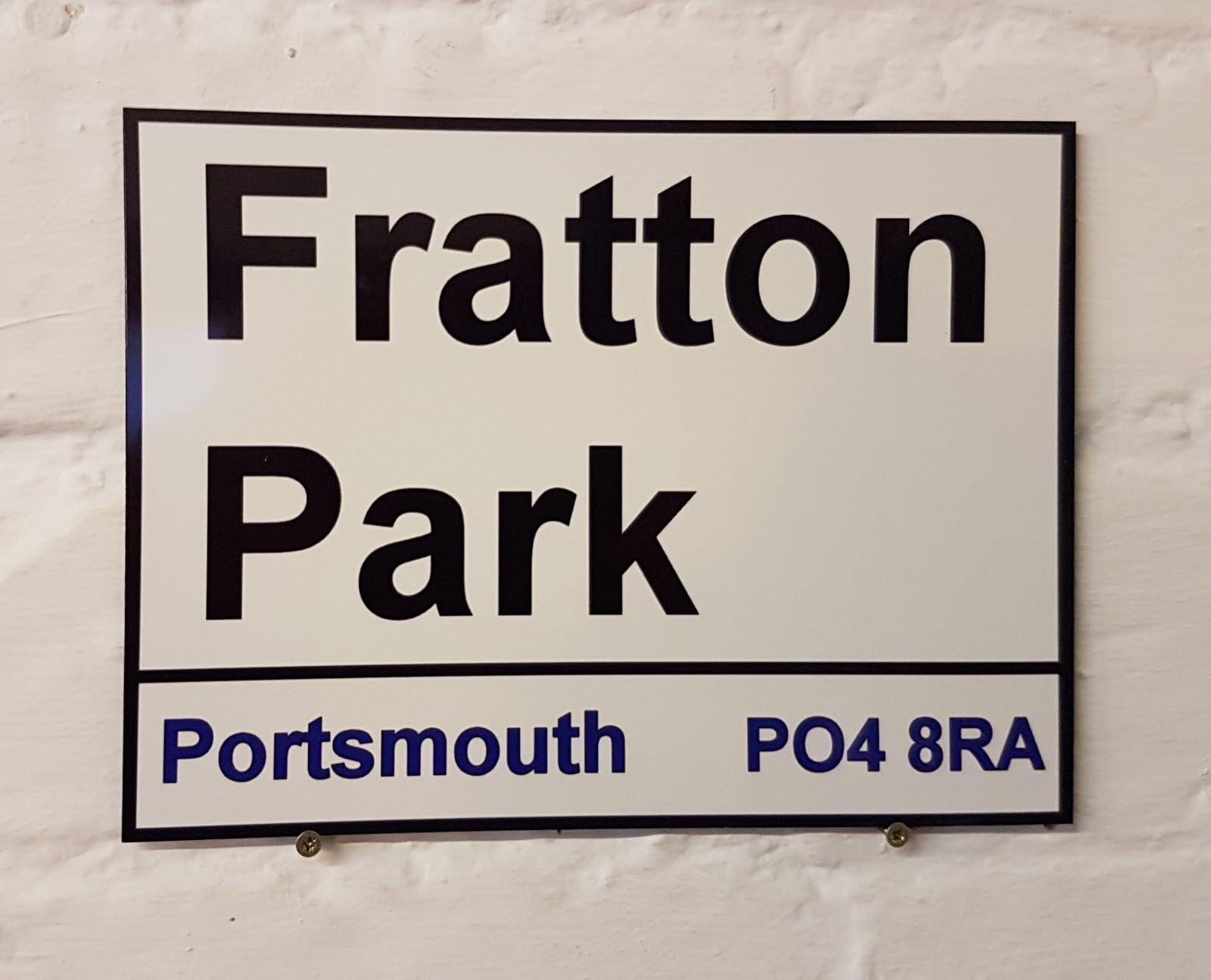 Yelacecca Tin Sign A30400 Portsmouth Fc Fratton Park Street Sign Street Sign 8X12 Inches