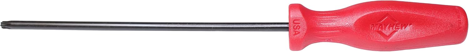Mayhew Tools 27411 USA Torx Screwdriver, Red, T30 x 8-Inch