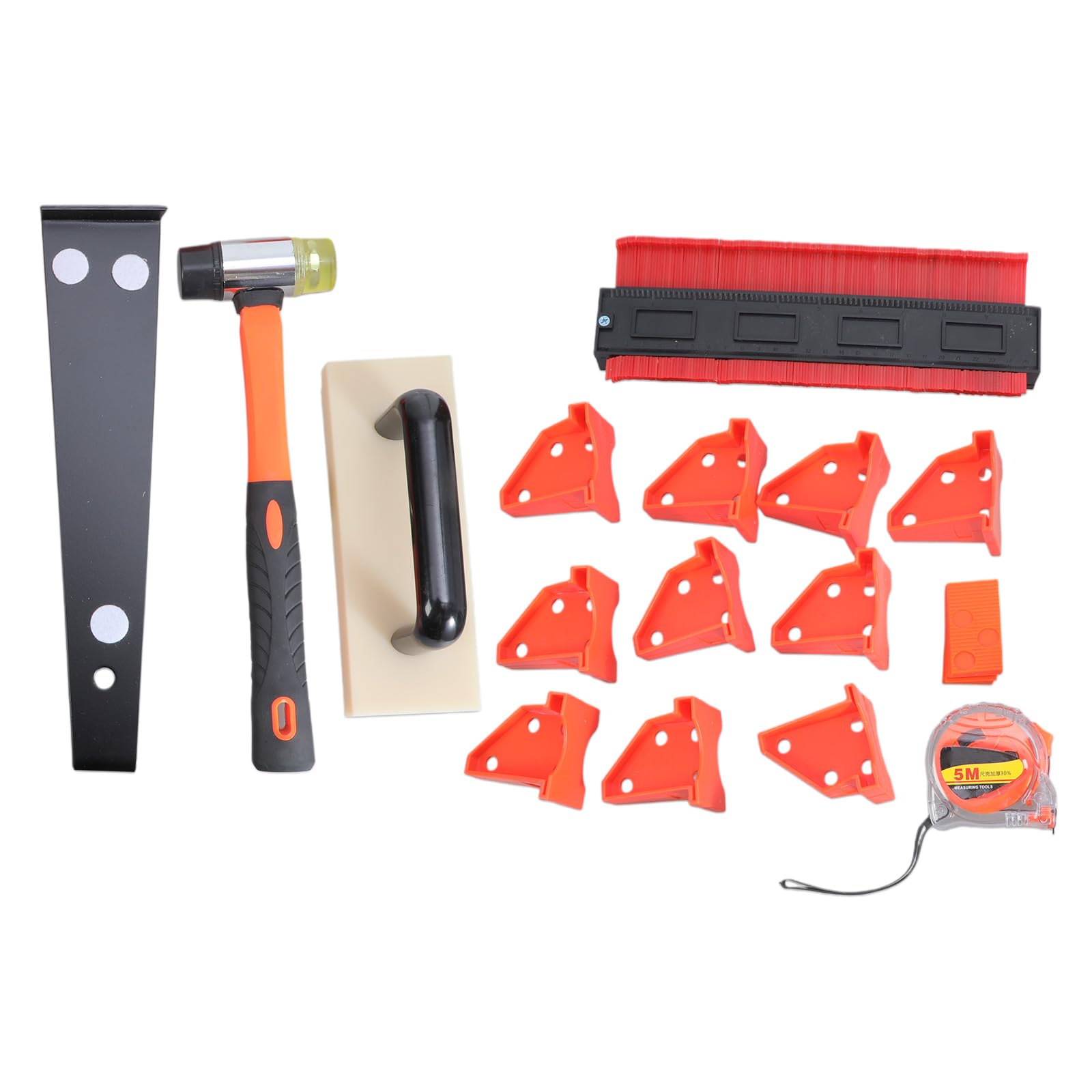 Tsophreniq Multicolor Upgraded Laminate Wood Flooring Installation Kits With Tapping Block Reinforced Double Faced Mallets Gauge Heavy Duty Spacers And Wedges