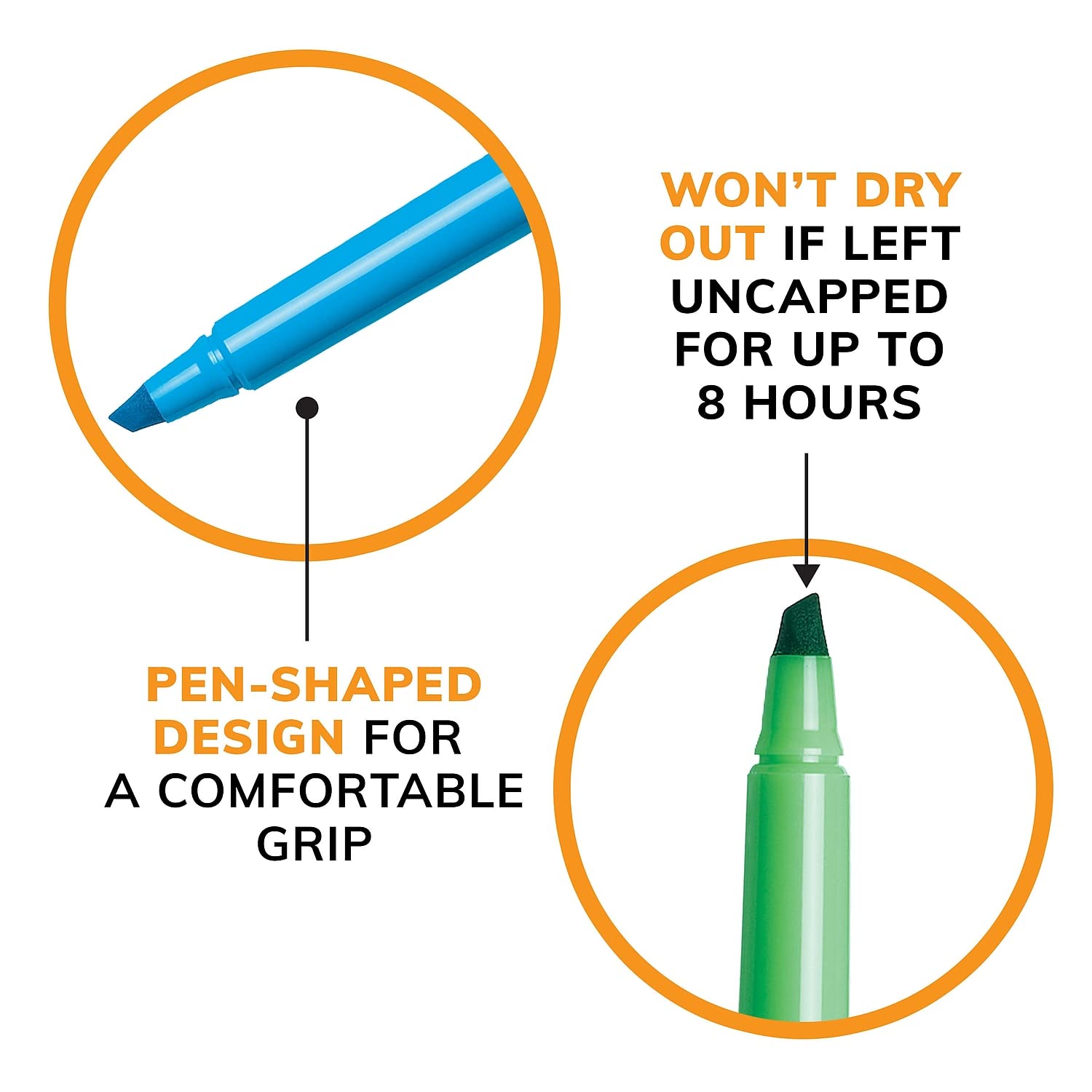 BIC BL11GN Brite Liner Highlighter, Chisel Tip, Fluorescent Green, Dozen