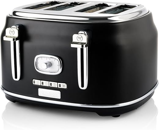 Westinghouse Retro Toaster 4 Scheiben mit Brötchenaufsatz