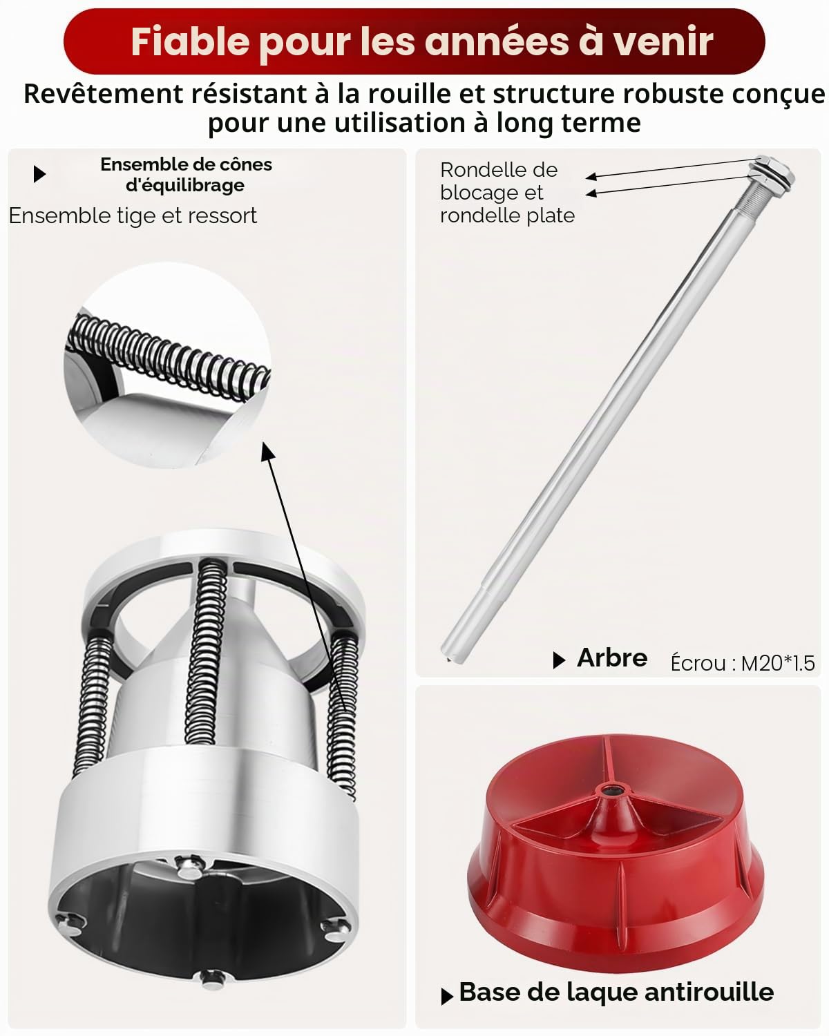 ATPEAM Équilibreuse de Pneu Voiture Manuelle, Balanceur de Roue Portable avec Niveau à Bulle, Équilibreuse Auto pour Voiture, Camion Léger et Moto