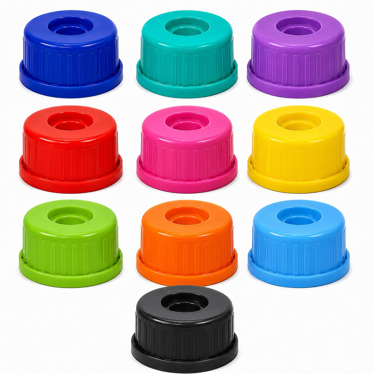 SAFE CHOICE Plastic Screw Caps for 20 Litre Water Bottles | Leak-Proof Threaded Lids | Reusable Durable Caps for Mineral Water Cans, Dispensers & Water Jars Pack of 10 Blue-image-30