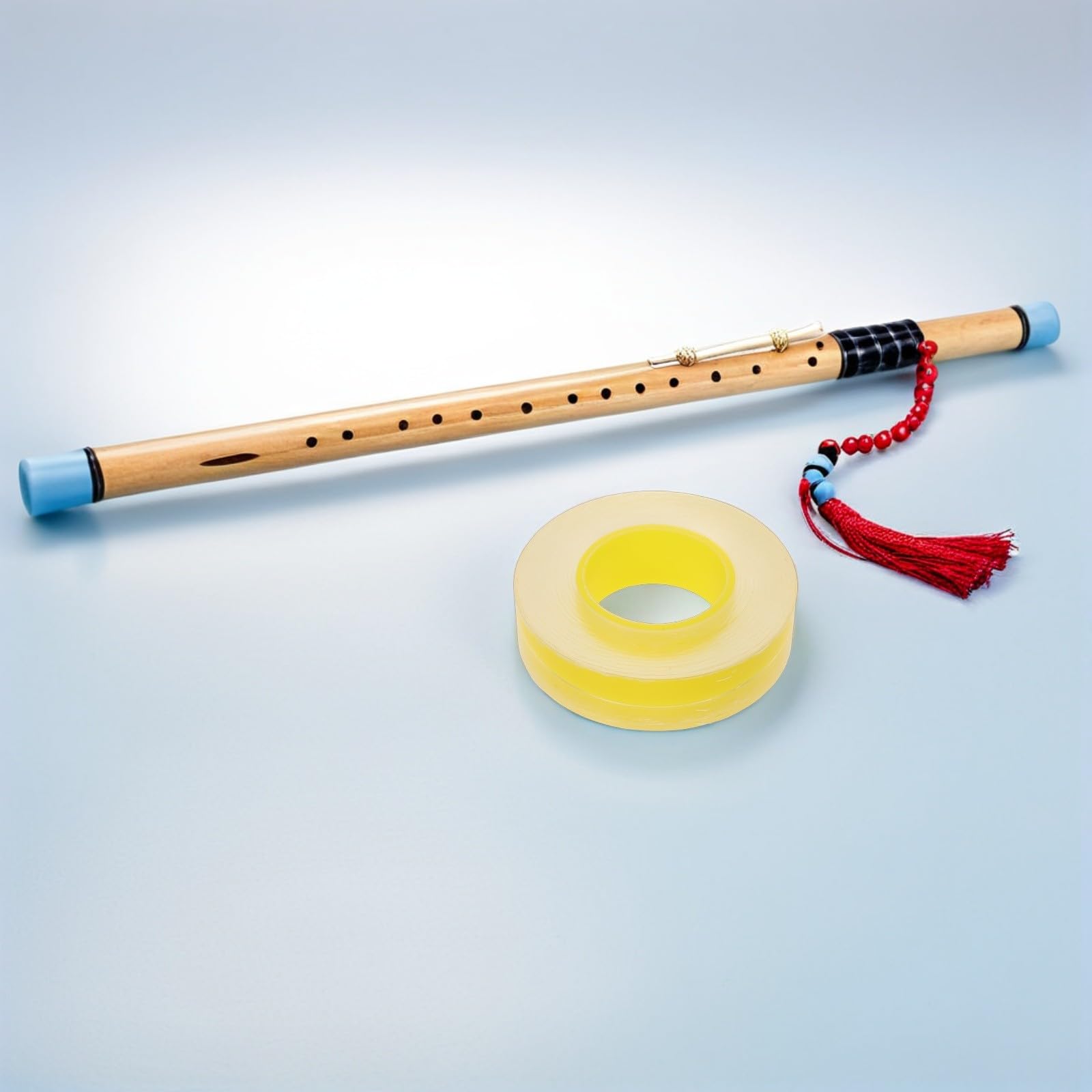 YARNOW Film Membrane pour Flûte en Bambou Dizi Membrane Transparente Auto-Adhésive Film Ultra-Fin pour Débutants Accessoire Flûte Traditionnelle Chinoise pour Musique Professionnelle