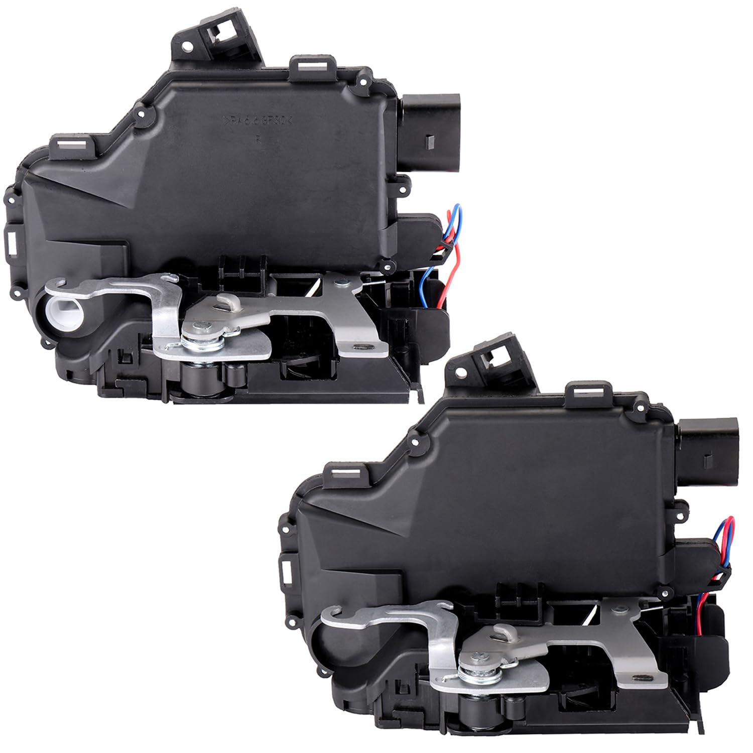 CCIYU 2PCS Front Right+Rear Right Passenger Side Door Latch Lock Actuator Fit for VW Jetta 1999-2005,for VW Passat 1999-2005, Door Lock Actuator Assembly, Replaces # 3B1837016A,3B1837016