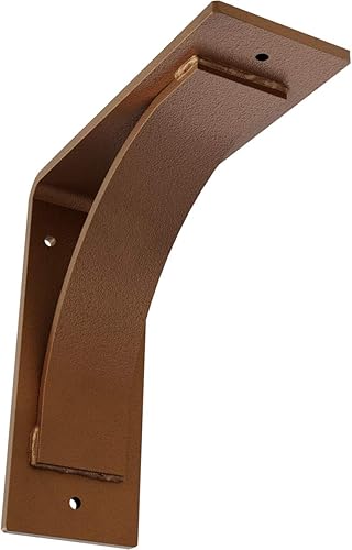 Vista 60 de Soporte de acero Morris de 3 pulgadas de ancho x 10 pulgadas de profundidad x 10 pulgadas de alto, con recubrimiento en polvo negro Negro