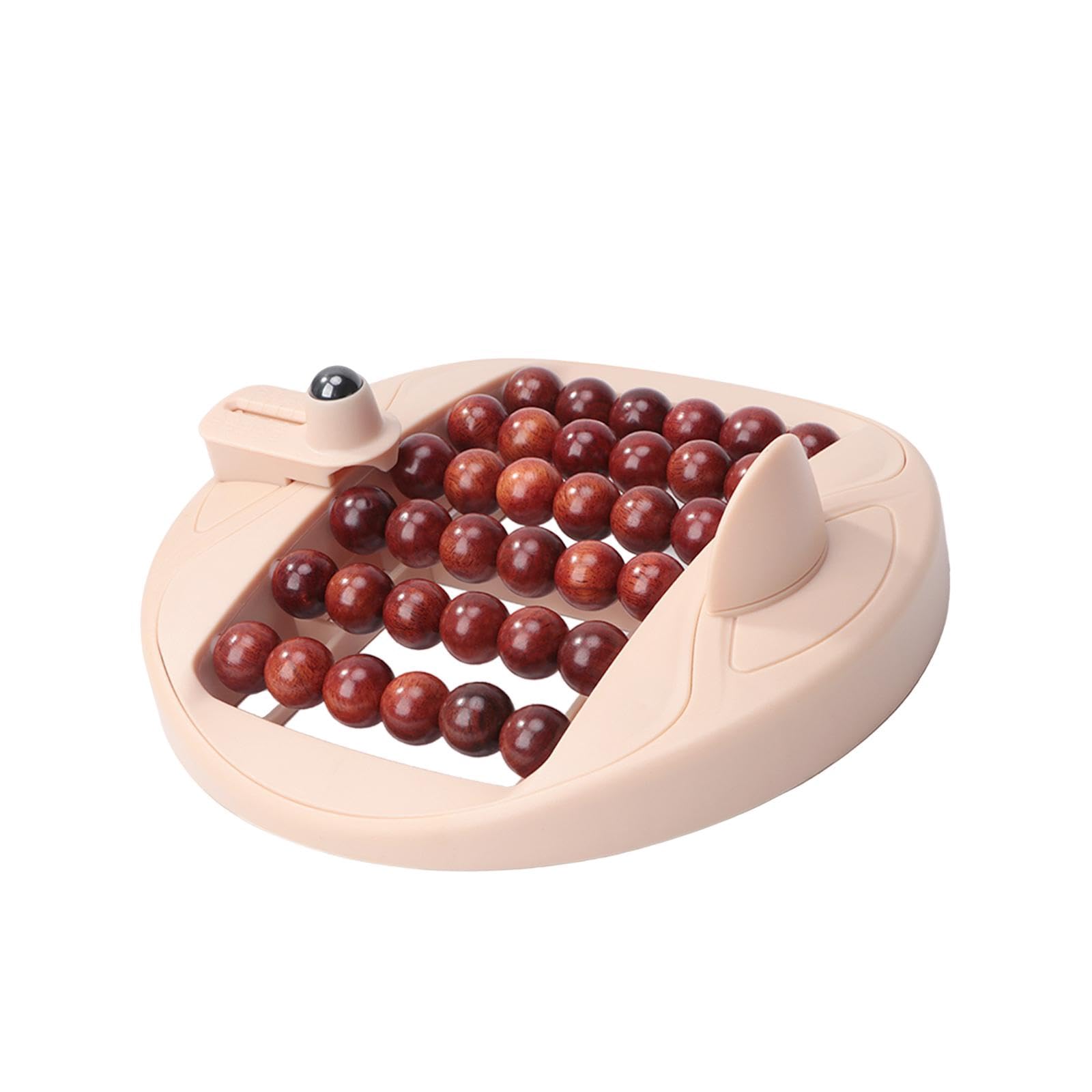 Oshhni Rodillo plantar manual multifila antideslizante y ligero para masaje relajante muscular. Herramienta de masaje de tejido profundo para hombres y, Beige