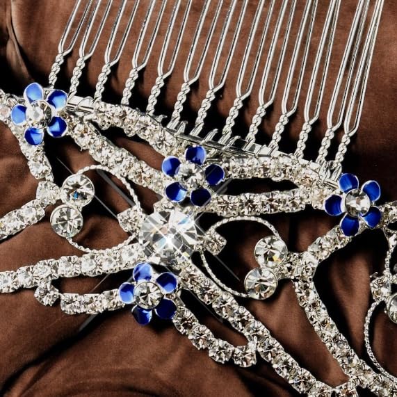 Bella Swan Bridal Rhinestone Silver Tone Vampire Wedding Hair Comb