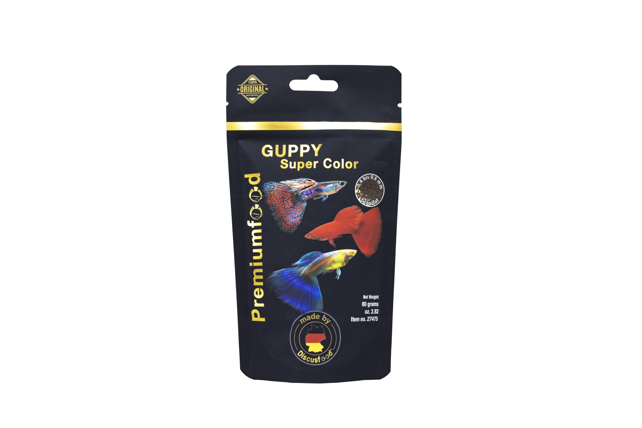 Guppy Super Color Granulate Soft DISCUSFOOD nourriture pour poissons d'aquarium
