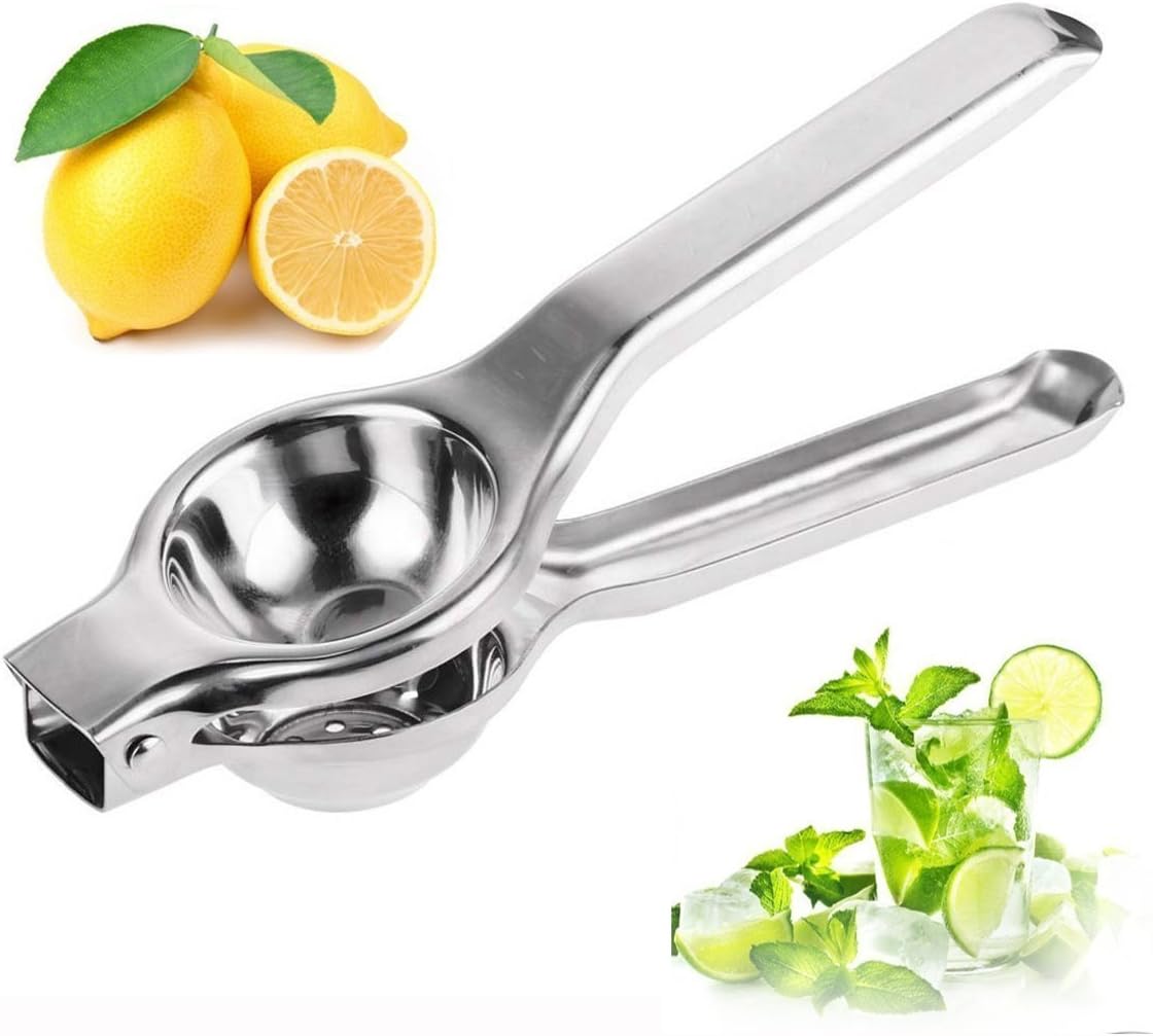 FunRun Manual Lemon Squeezer, Juice Extractor Single Press Hand Lime Citrus Fruit Juicer, Suitable for Juicing Orange, Lemon and Other Hull- Fruits