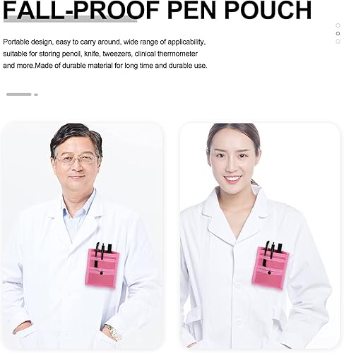 Miniatura 7 de VALICLUD Tijeras de tela médica insertadas para camisas protectoras, bolsa protectora de clips de trabajo, organizador de almacenamiento, camisa de