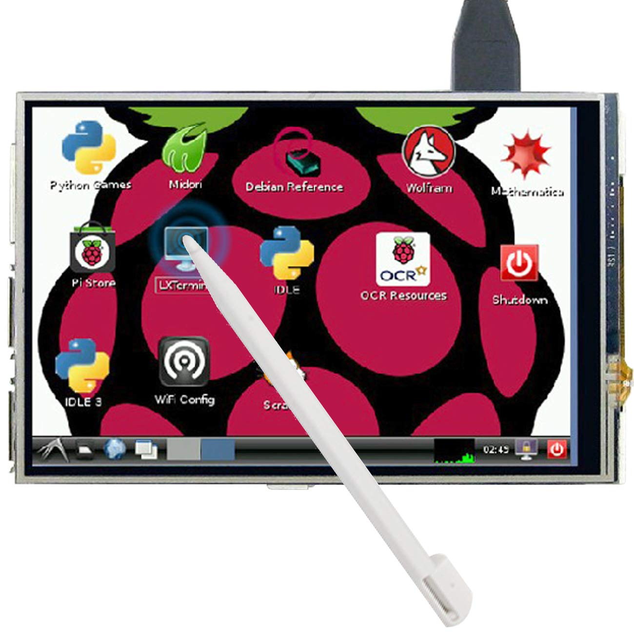 TFT Touch Screen, The perseids 3.5 inch High Resolution HDMI Monitor Resistive LCD Touch Screen TFT LCD Display for Raspberry Pi 3/2/Model B/B+ (3.5 Inch Raspberry Pi LCD Display)