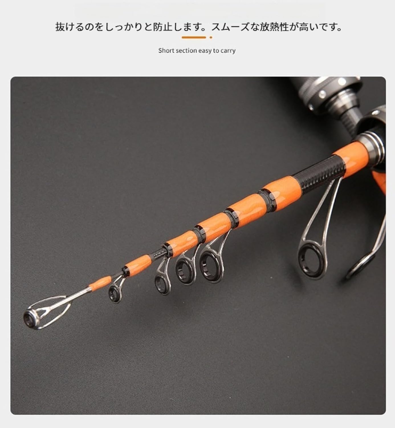Amazon.co.jp: BXVDGSR 超軽量釣り竿 カーボンファイバー製 スピニング