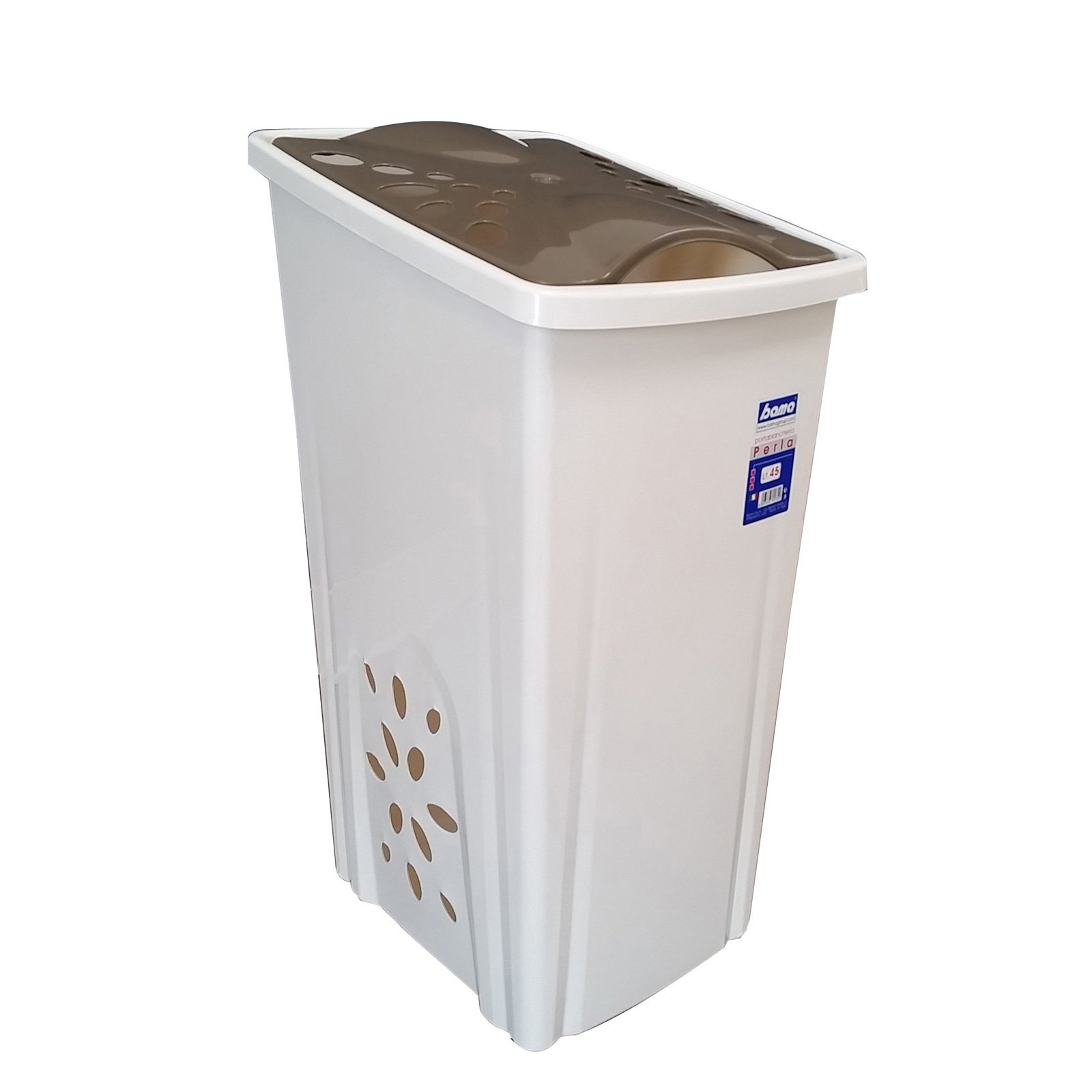 DEA HOME - Cesta Portabiancheria Jungle Hamper Bianca 55 litri - h59x4 – On Line Happy Casa Store