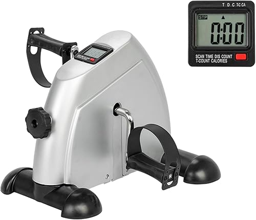 Mini bicicleta ejercitadora debajo del escritorio bicicleta estática con pantalla LCD bicicletas estacionarias para ejercicio en casa para personas