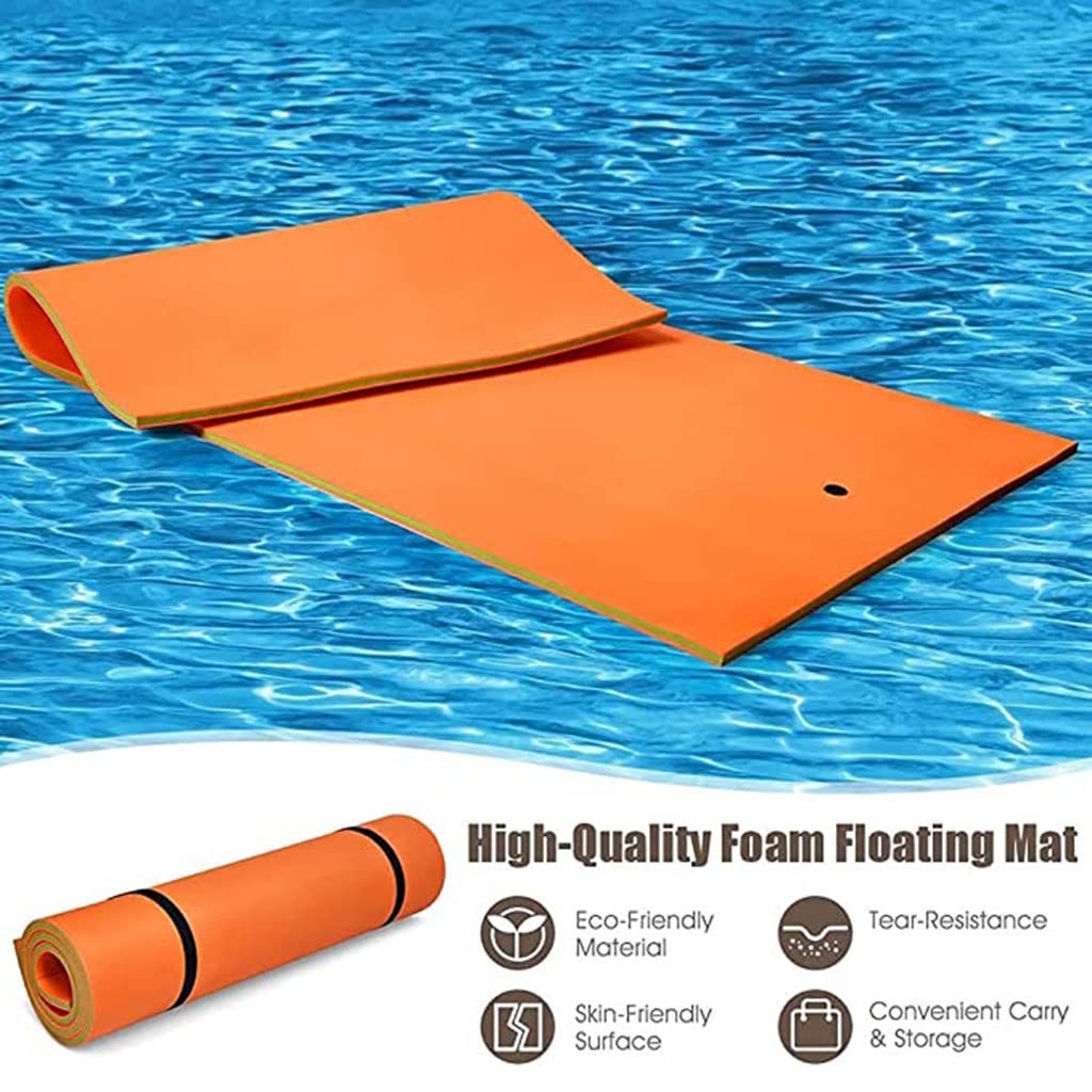 Tappeto Galleggiante Materassino galleggiante arrotolabile - Non c'è bisogno di gonfiare, letto galleggiante non assorbente, for riunioni di famiglia/sport acquatici