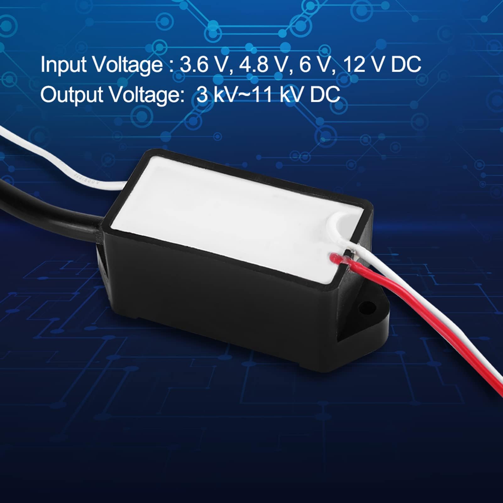 DC 3,6 V 4,8 V 6 V 12 V DC Hochspannungsgenerator Hochspannungs-Lichtbogenmodul Spannungsgenerator-Transformator 3 KV 11 KV Boost Step Up Inverter Arc Pulse Generator