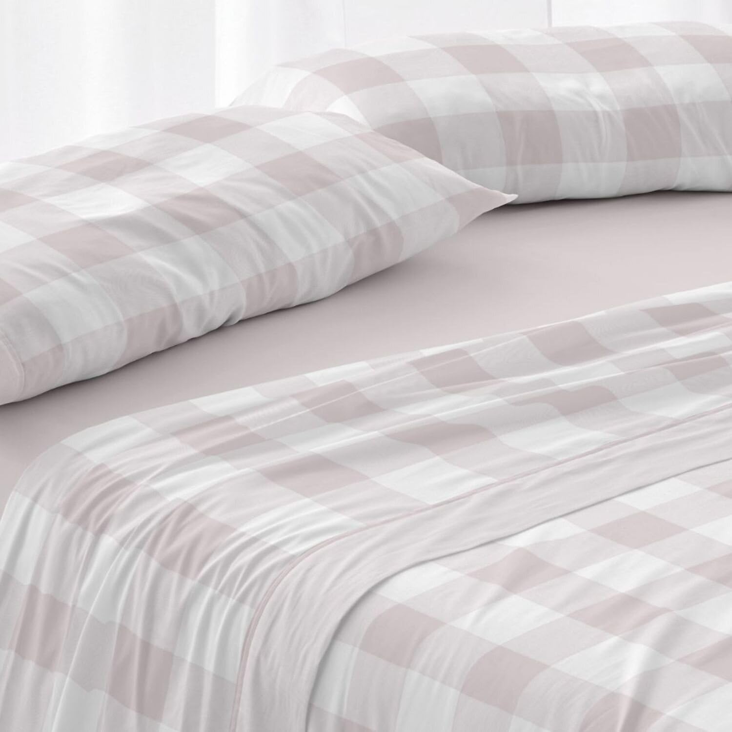 Burrito Blanco | Juego de sábanas | Cama de 150 a 160cm. (+Medidas Disponibles) | Diseño 543 | Color Nude (150-160x190/200cm.)