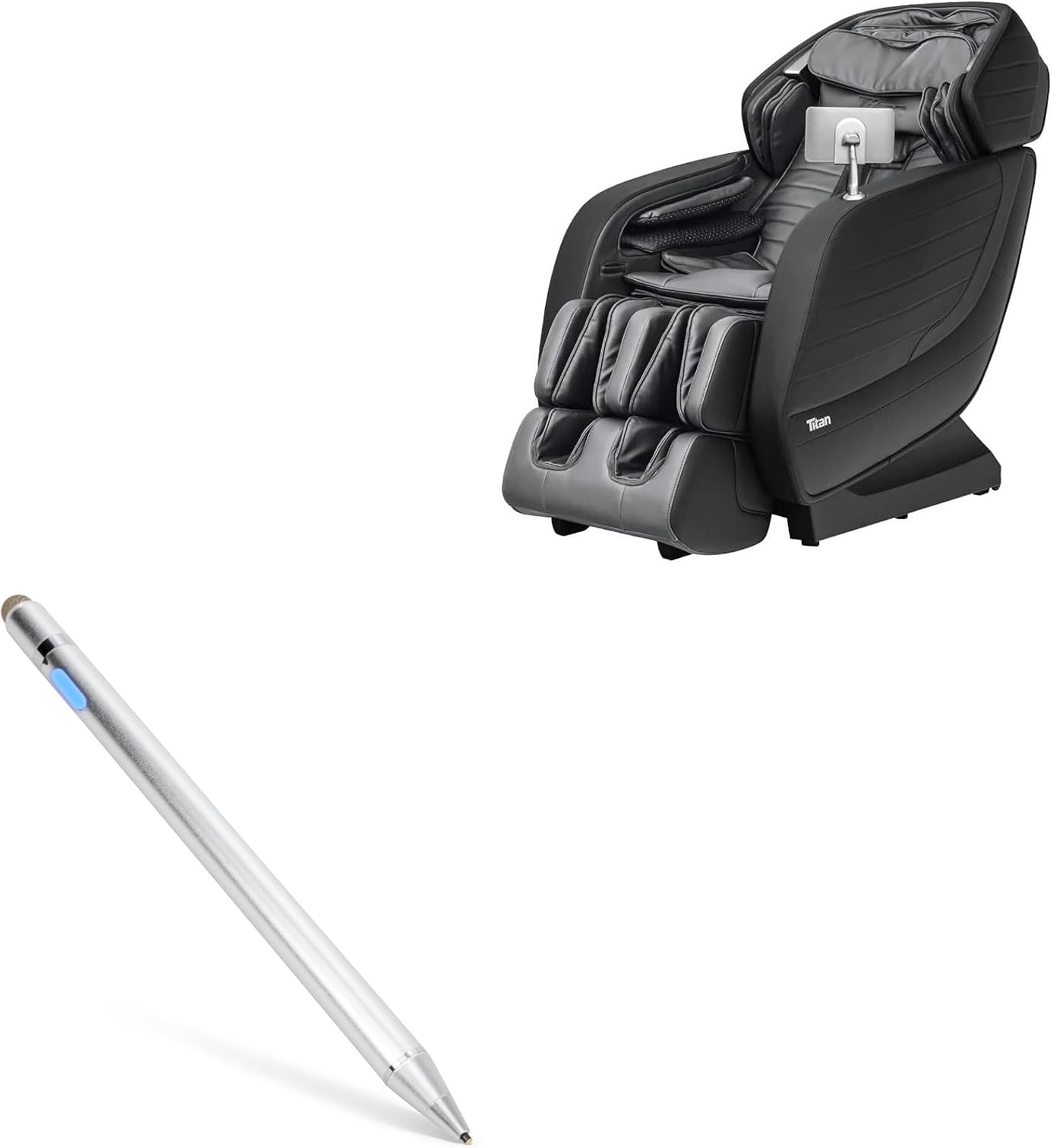BoxWave Stylus Pen Compatible with Titan Jupiter LE Premium - AccuPoint Active Stylus, Electronic Stylus with Ultra Fine Tip - Metallic Silver
