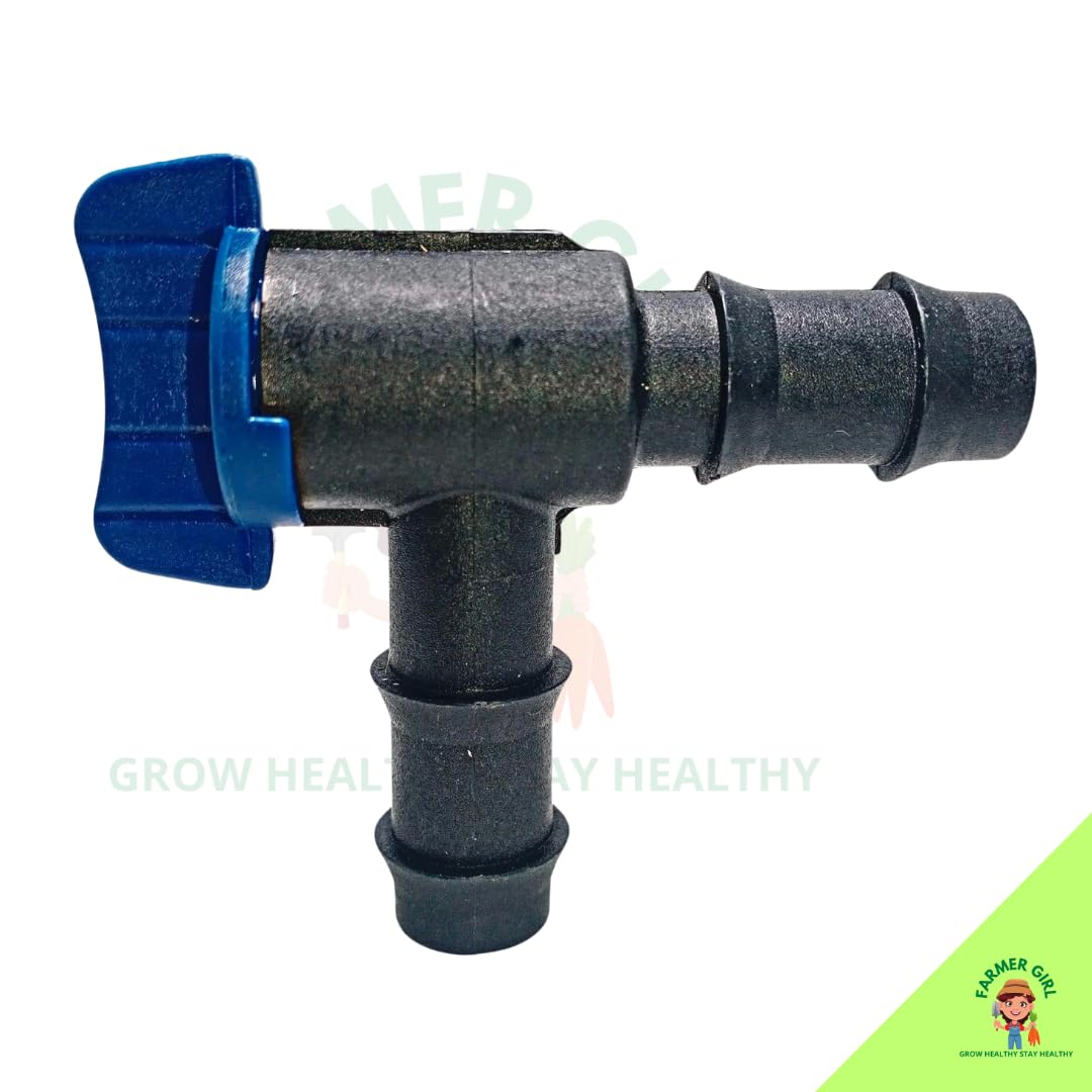 FARMER GIRL 16 MM Elbow Connector with TAP L Cock-L Type Valve Elbow Drip Cock DRIP Irrigation/LATERAL Cock (Pack of 5 Pcs) (B0BGDRMVN8) Amazon Price History, Amazon Price Tracker