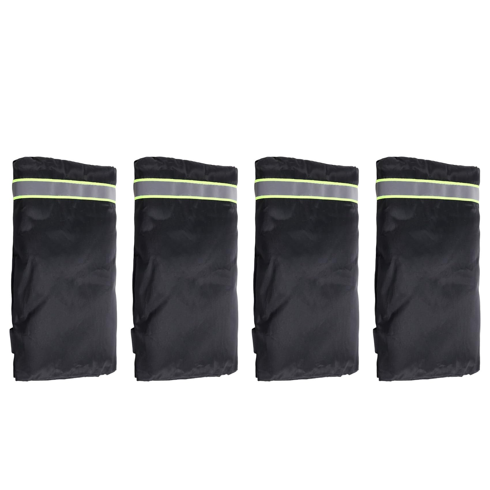 Vjsujehgy 4Pcs Outdoor Faucet Covers for Winter Freeze Protection 16X25CM Thicker Hose Bib Insulation Cover with Reflective Strips
