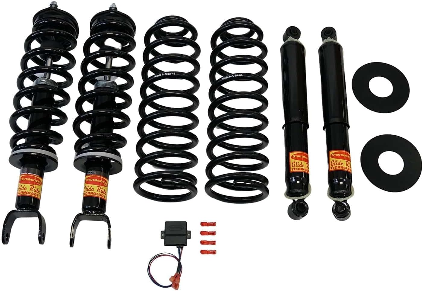 Strutmasters Air Suspension Conversion Kit compatible with 2013-2018 Dodge Ram 1500 Conversion Kit With Light Fix Module (DR14FM)