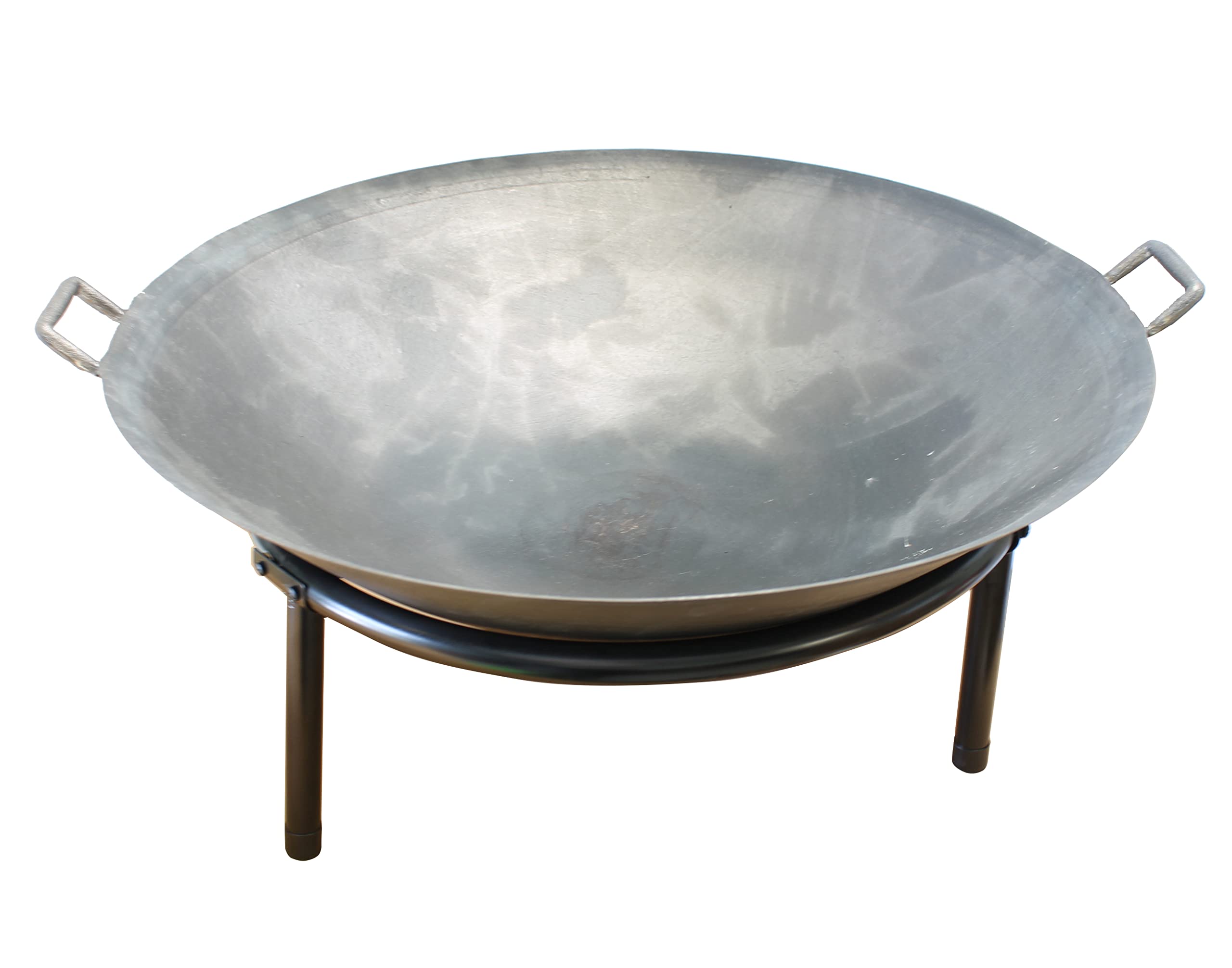 Fire Pits Cast Iron Detachable Legs Stylish Design Handles (60cm Diameter)