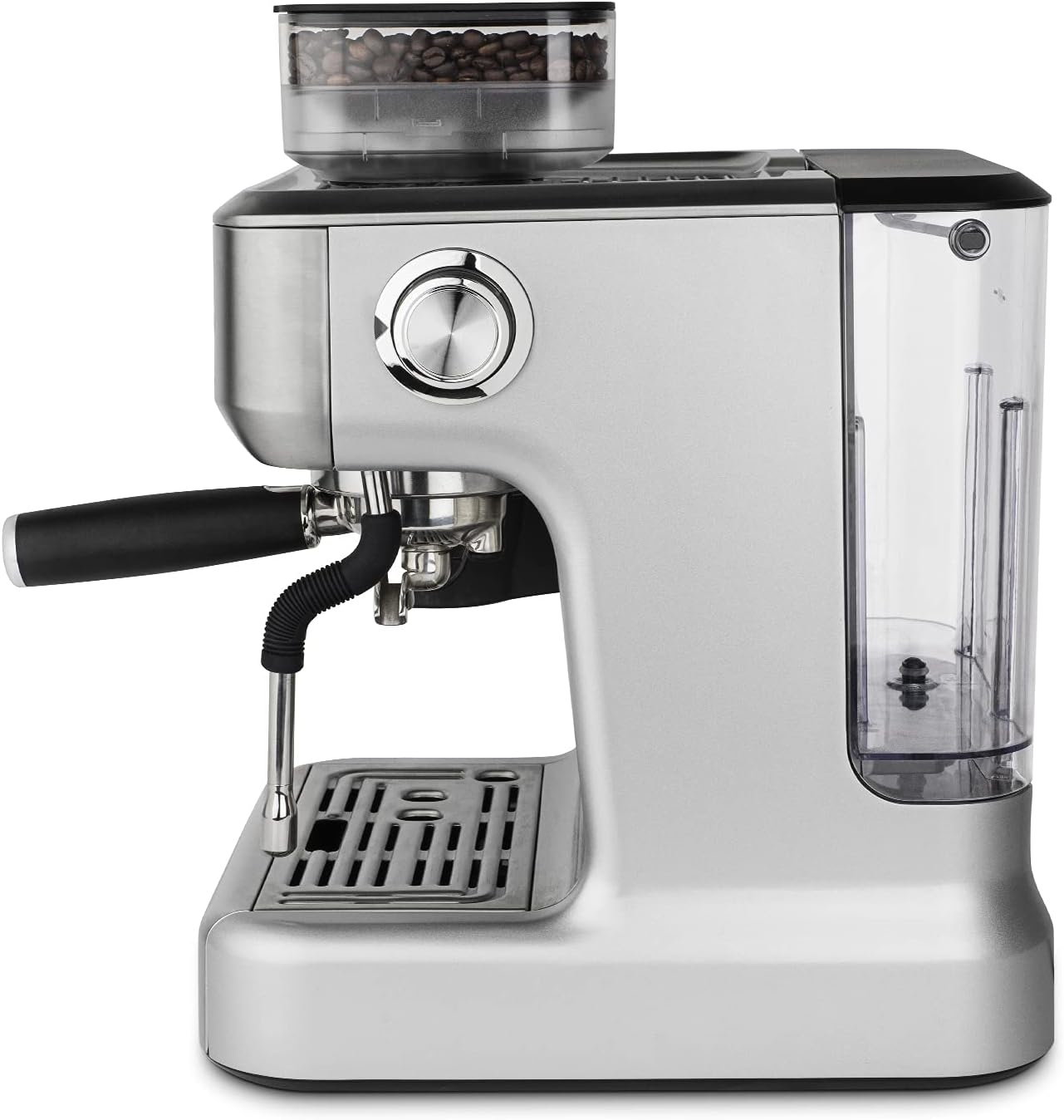 h.koenig Macchina per espresso con trituratore EXPRO980, 2,7 l, 250 g serbatoio grani, 15 misure di macinatura, pompa italiana, dosaggio personalizzabile per 1 o 2 tazze, Thermoblock, pressione 20 bar