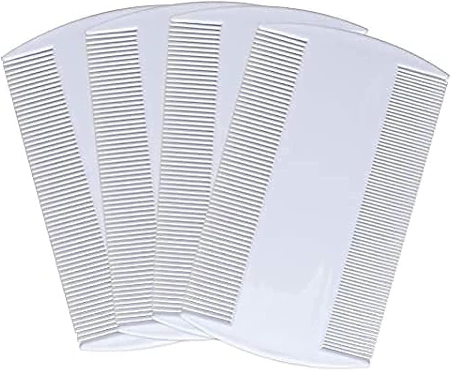 Lice & Nits Comb Nit Combs Headlice Double Sided Dectection for Kids Pets and Adults 4 x White Colour