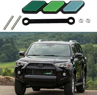 GreenPartys for TRD Emblem Truck Label Tri-Color Grille Badge Compatible for Tacoma 4Runner Tundra Sequoia Rav4 Highlander Accessories(Tri-Green)