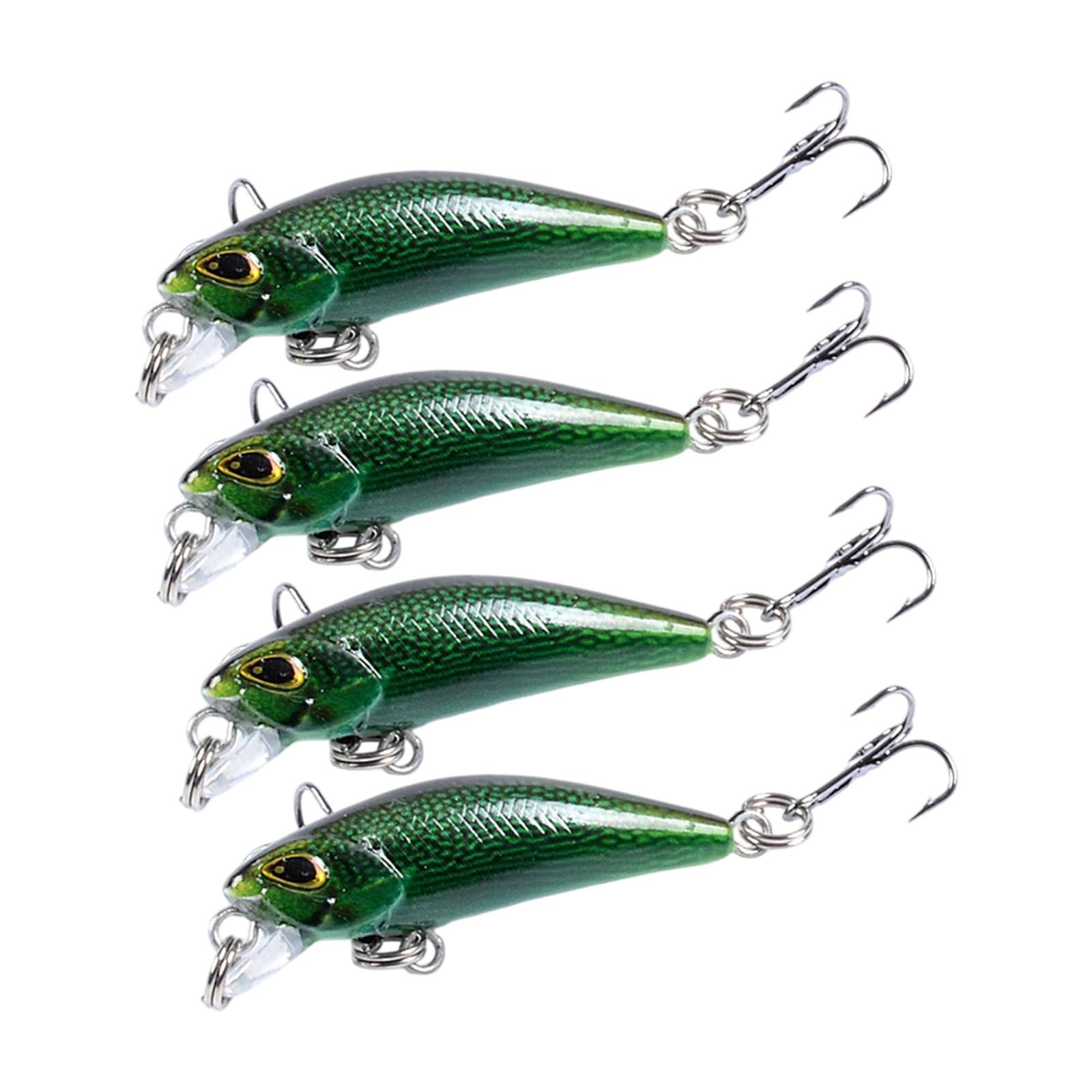 QIAOLIDA Realistic Painting Fishing Lures With Hook Artificial Sinking Hard Baits for Perches Fishing In Saltwater
