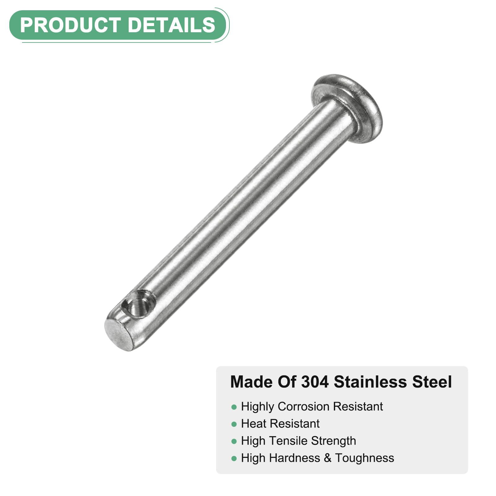 M METERXITY 20-Pack Single Hole Clevis Pins - Image 2