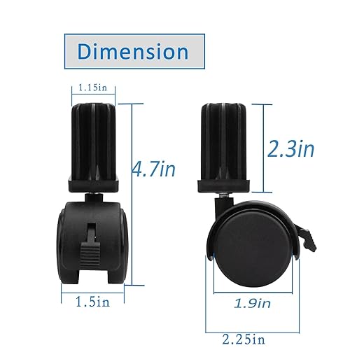 Miniatura 3 de 6414 306414 - Piezas de repuesto para parrillas de gas Weber Genesis Summit Silver Spirit, incluye inserto de rueda (2 piezas)