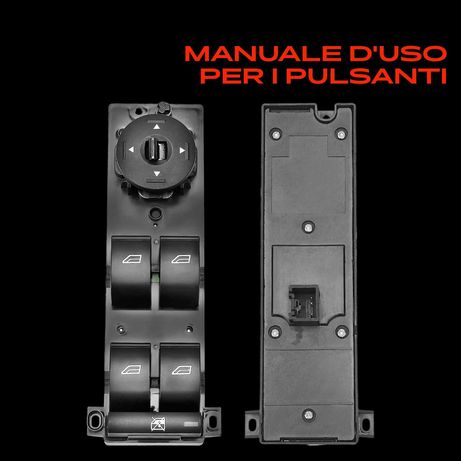 Frankberg Interruttori alzacristalli Anteriore sinistro Compatibile con C-Max DM2 Focus II Turnier DA DS FFS Focus II DA DP HCP Focus II Berlina DB DH FCH Replace# 1507919