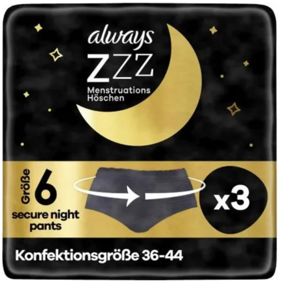 Mit Pufai Überraschungsgeschenk, Einweg-Menstruationshöschen,Größe 6 Pads Binden (Größe 6) Damenbinden 3 STÜCK x 5