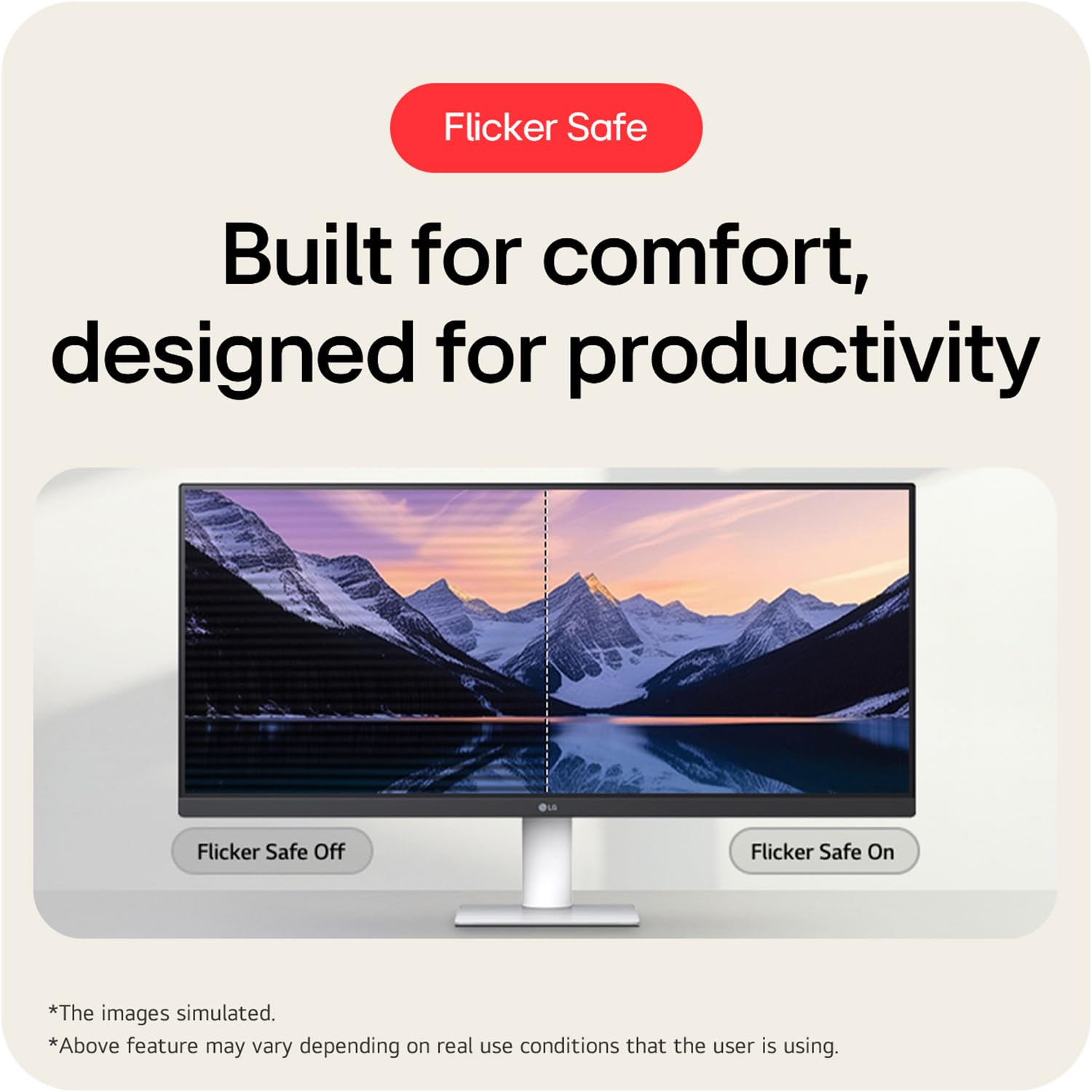 LG 29U531A Smartchoice 73 cm (29 Inch) UltraWide WFHD (2560x1080) IPS Monitor, 100Hz, 5ms(GtG), Anti-Glare, HDR10, 3-Side Virtually Borderless, HDMI, DP, USB-C, Speakers, Tilt Adjustable (White) — Amazon image 11