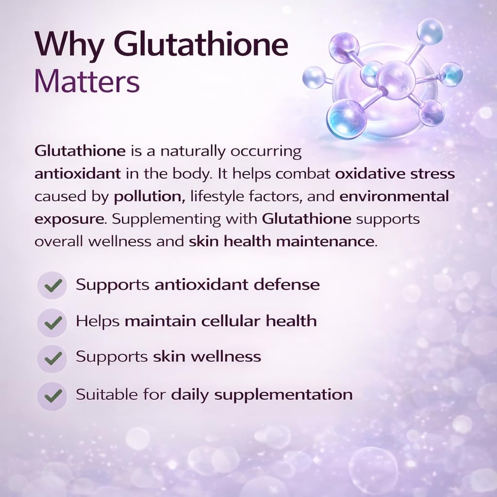 GThance Glutathione Tablets 500 mg | Nutraceutical Antioxidant Supplement |  Supports Cellular & Skin Wellness