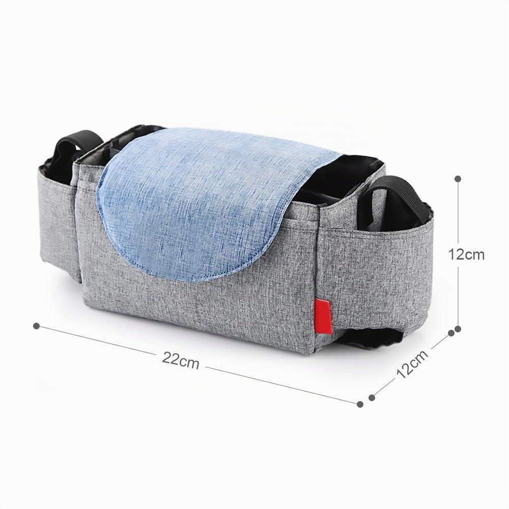 LEADSTAR Bolsos Carritos Bebe, Organizador para Coches de Paseo Bolsa Organizadora para Cochecitos Universal, Bolsa de Almacenamiento Organizador Accesorios para Cochecito Coches de Paseo para Mama