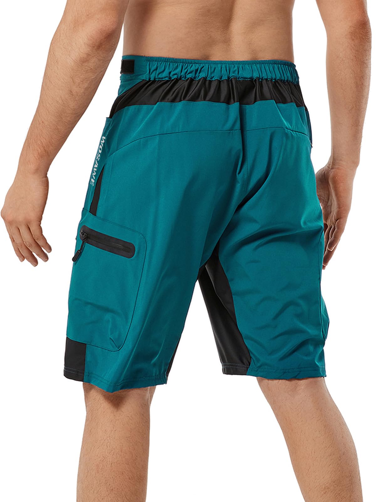WOSAWE Pantalones Cortos de Ciclismo para Hombre Transpirable Sueltos MTB Ropa Interior Pantalones