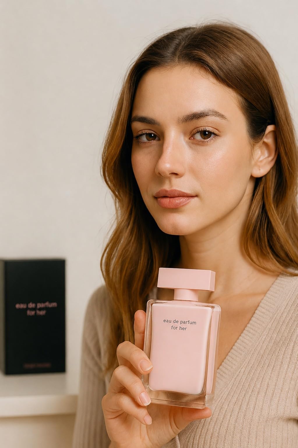 Narcis For Her Eau de Parfum Donna 50 ml | Fragranza floreale muschiata con pesca, rosa, cuore di muschio, patchouli, ambra e delicate note legnose