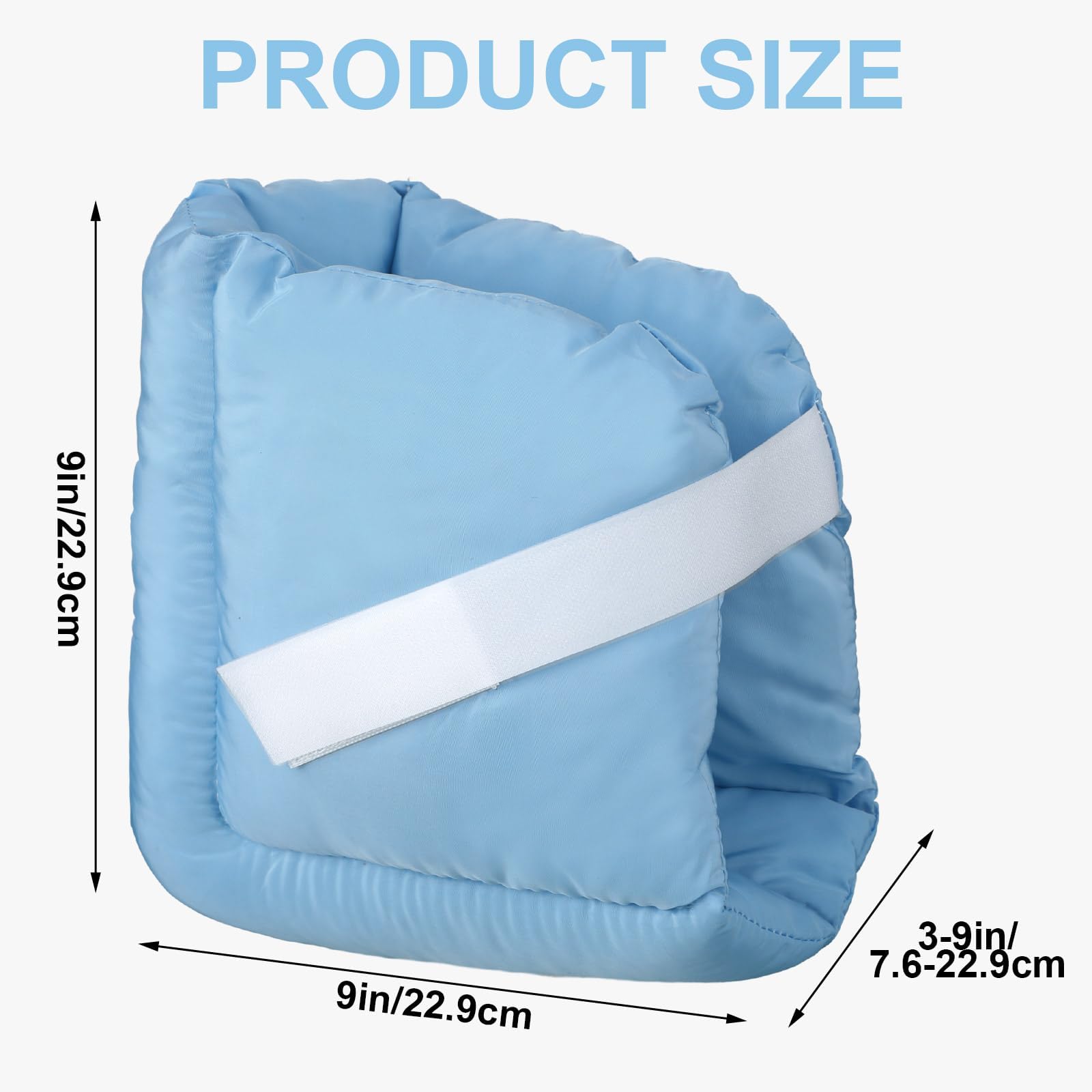 Almohada de Apoyo para los pies, Almohada Protectora para el talón para aliviar la presión del pie, Protectores del talón para úlceras por presión en la Cama (4 Piezas)