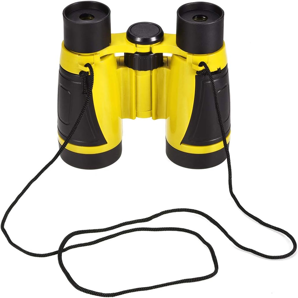 Binoculares compactos 5x30 con correa amarillo miniatura 1