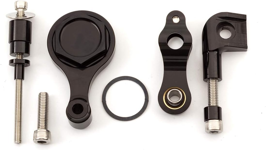 Krace CNC Steering Damper Stabilizer Bracket Buffer Control Bar with Bracket Fit for YZF Yamaha R6 (not Yamaha R6 RACE)2006-2018,R1 2006-2016