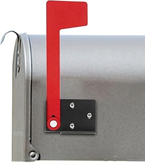 Professional Mailbox Flag - Universal Outgoing 90 Degree Rotated Mail Mailbox Flag - Rust-Proof Metal Mail Box Flag for Wall-Mount and Post-Mount Mailboxes Biset