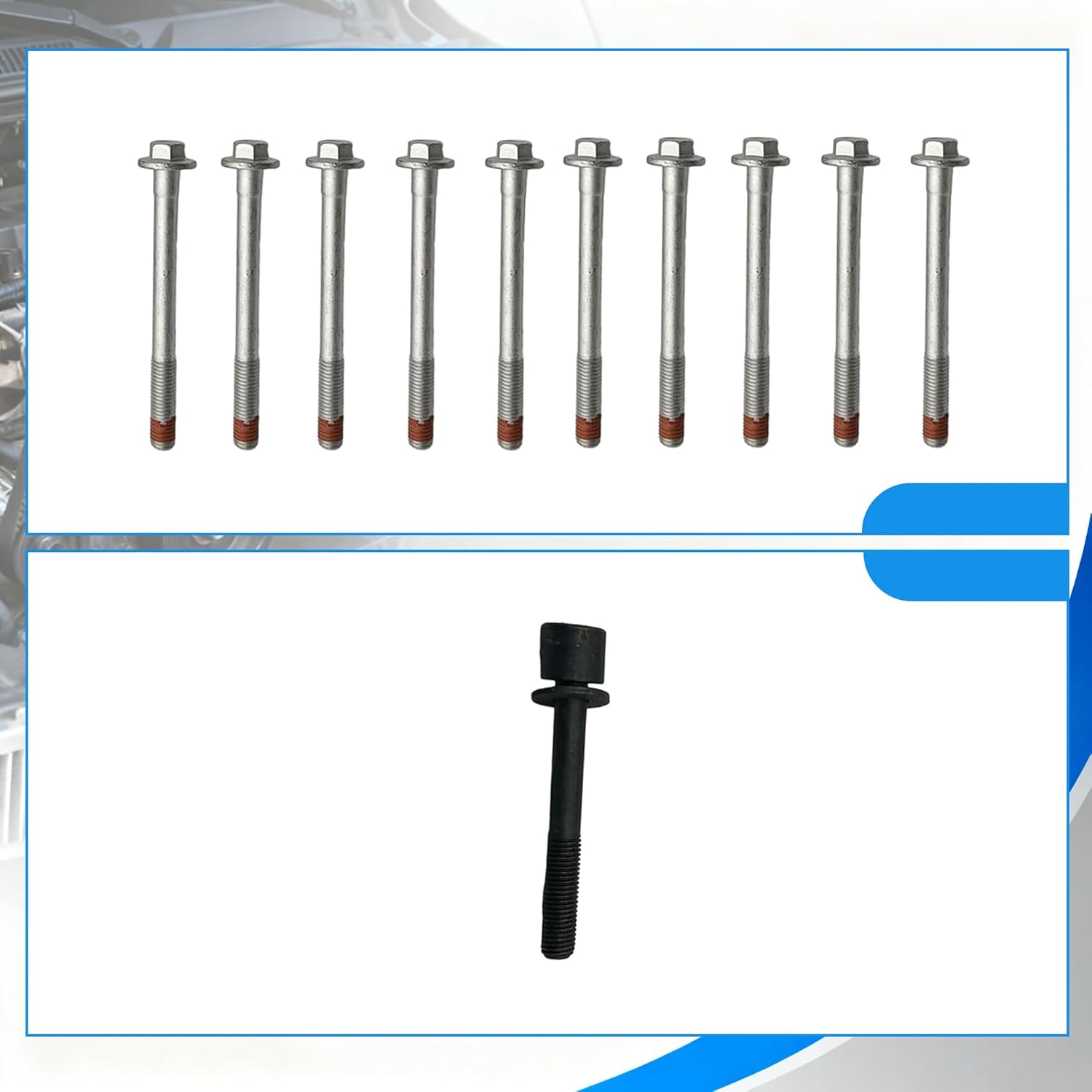 Engine Cylinder Head Bolt Set ES73121 Compatible with Chevrolet Camaro Corvette Express 2500 3500 Silverado 1500 2500 3500 Suburban Tahoe GMC Sierra 1500 2500 3500 Yukon Cadillac Escalade Cts