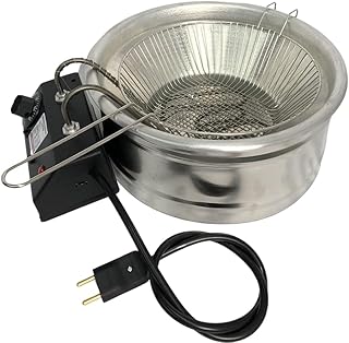 Fritadeira Elétrica Industrial 3,5 Litros Tacho Redondo (110) - Produto 9 mais recomendado com 4.6 estrelas