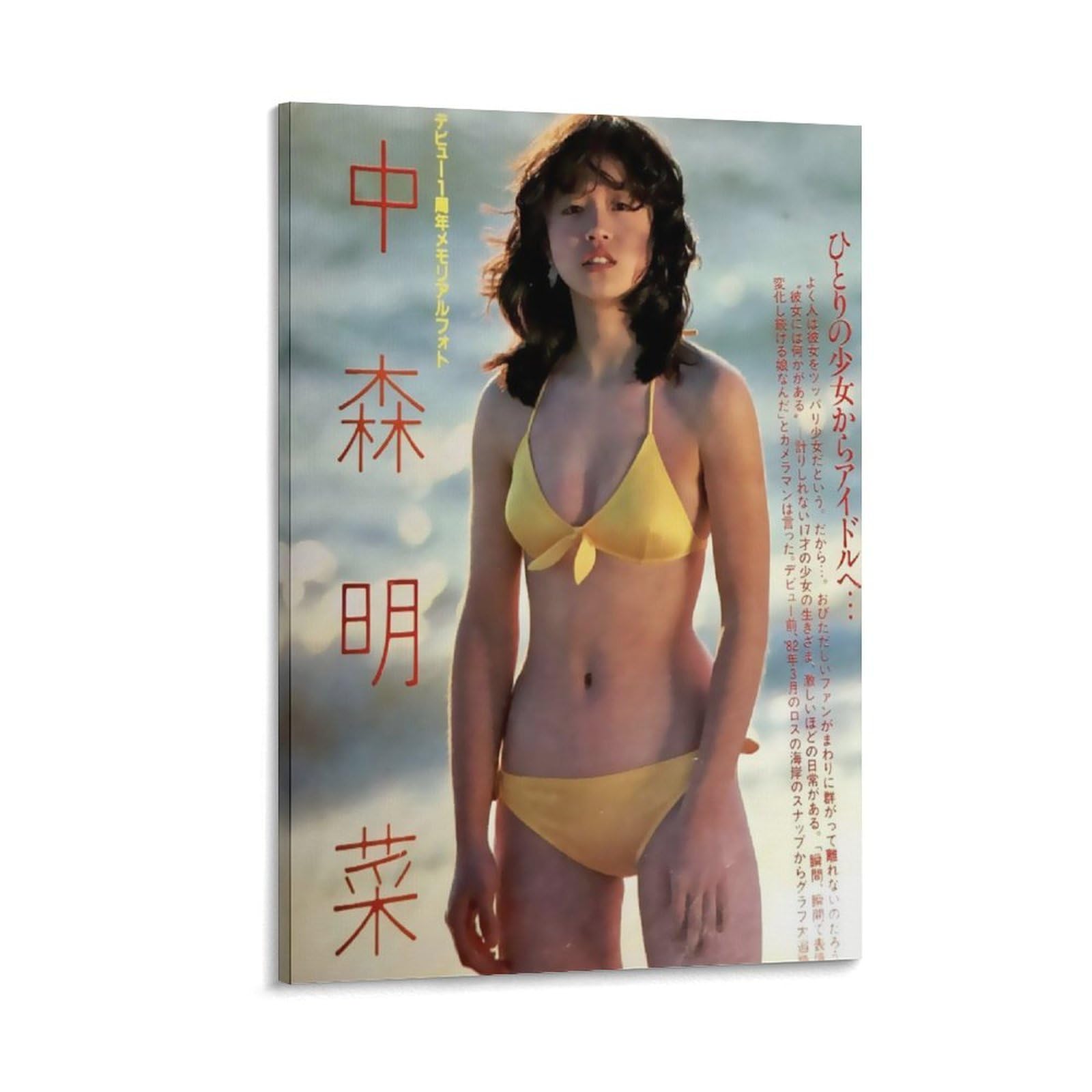 Amazon.co.jp: 中森明菜歌手女優若い水着写真ポスター キャンバス
